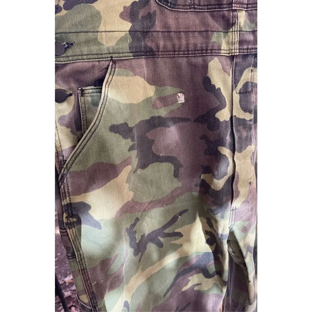 Camo Pointer Vintage Hiphop distressed Camouflage Overalls Pointer Brand Overval